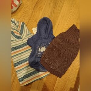 Bundle of dog hoodies